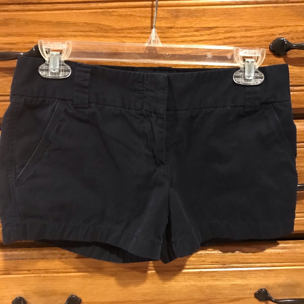 J Crew 3.5 inch navy blue chino “city shorts”
